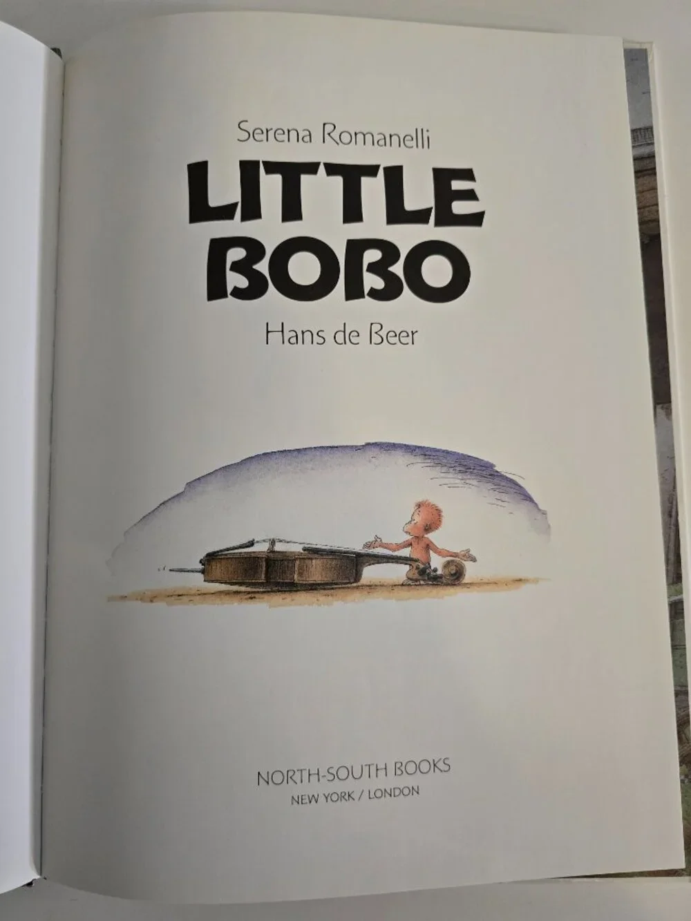 Little Bobo Hardcover Children’s Book 1995 Serena Romanelli Hans de Beer Vintage